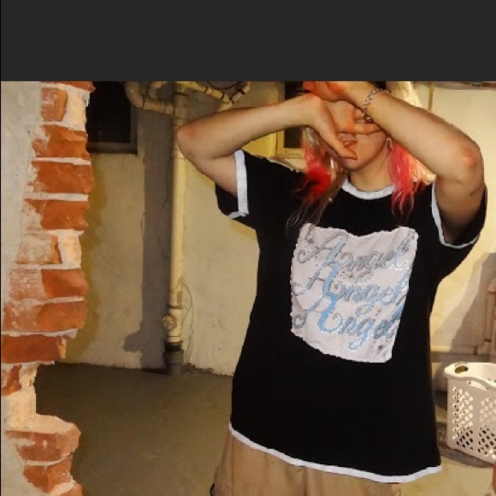 Hand-Made Three Times an Angel Tee